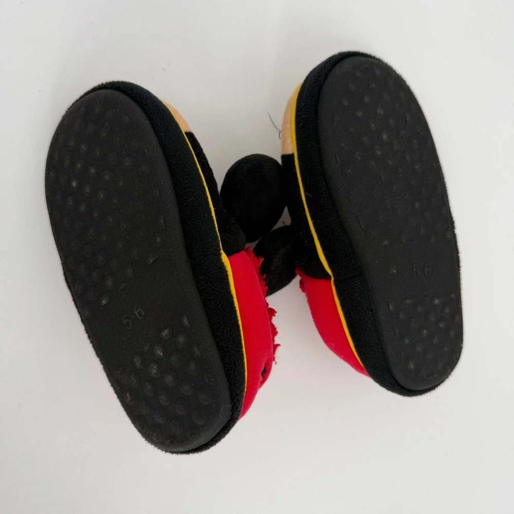 Toddler Mickey Mouse Slippers Size 5-6
